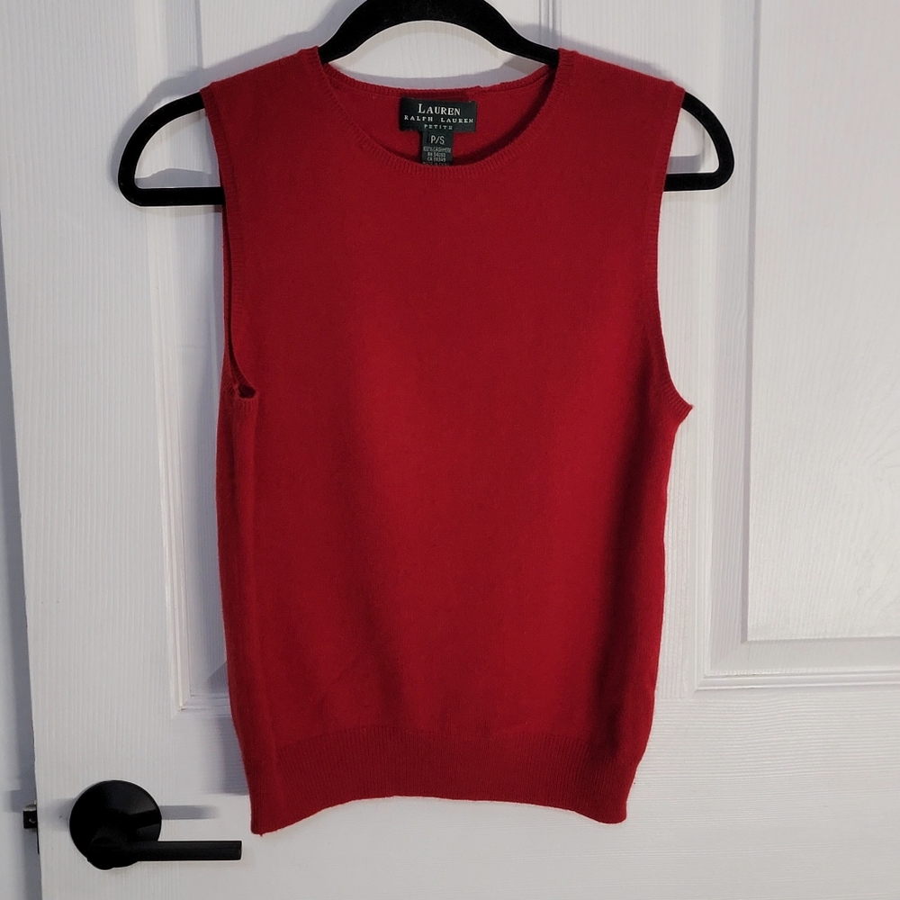 Lauren Ralph Lauren 100% Cashmere Vest